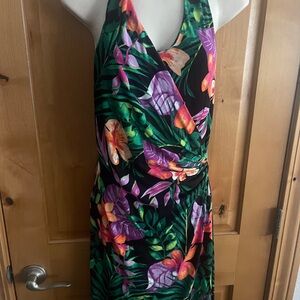 Tommy Bahama Floral Halter Dress Sm